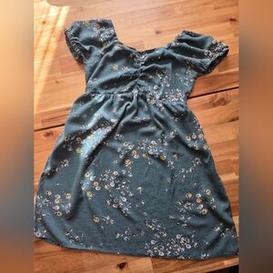 Floral Green Dress